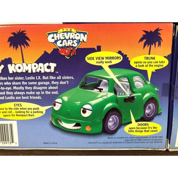 Lot of 3 Vintage CHEVRON CARS Sealed NEW IN BOX (2) Kelly Kompact (1) Tina Turbo - Picture 11 of 12